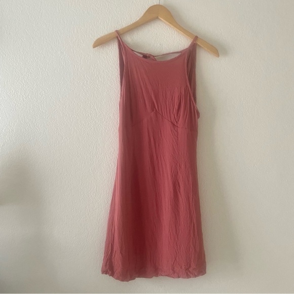 Urban Outfitters Mabel High-Neck Empire Mini Dress Size 4 - Picture 4 of 6